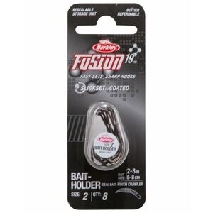 Berkley 1405828 FSN19BH2 Fusion19 Bait-holder Hooks Size 2 8 pack & Storage Case